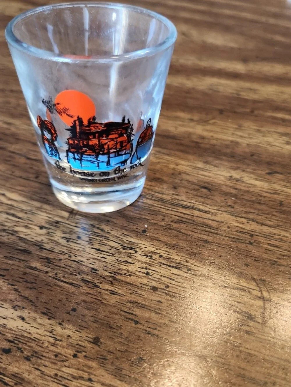 Vintage 'House on the Rock' Souvenir Shot Glass -Spring Green WI